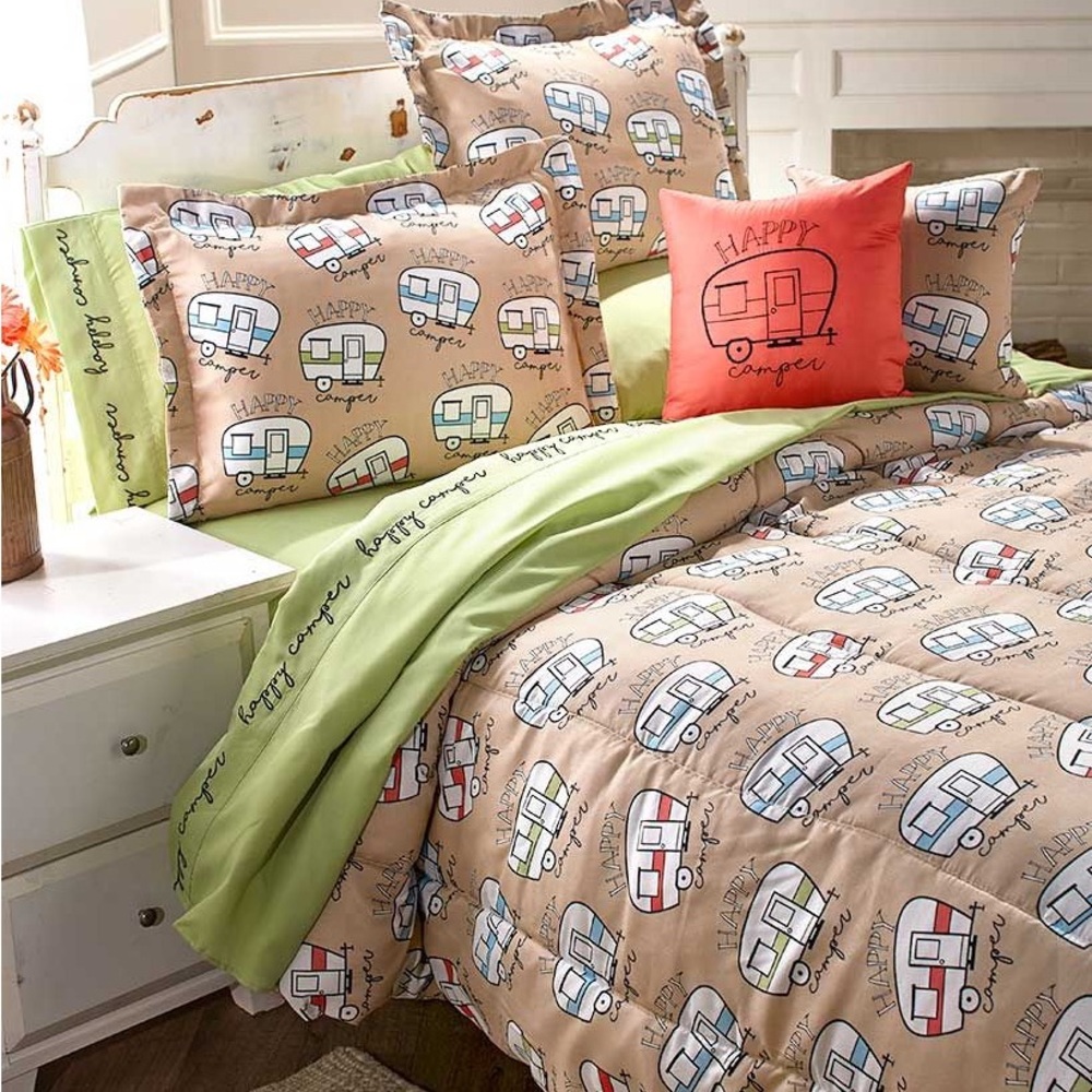 Happy Camper Queen Comforter Set